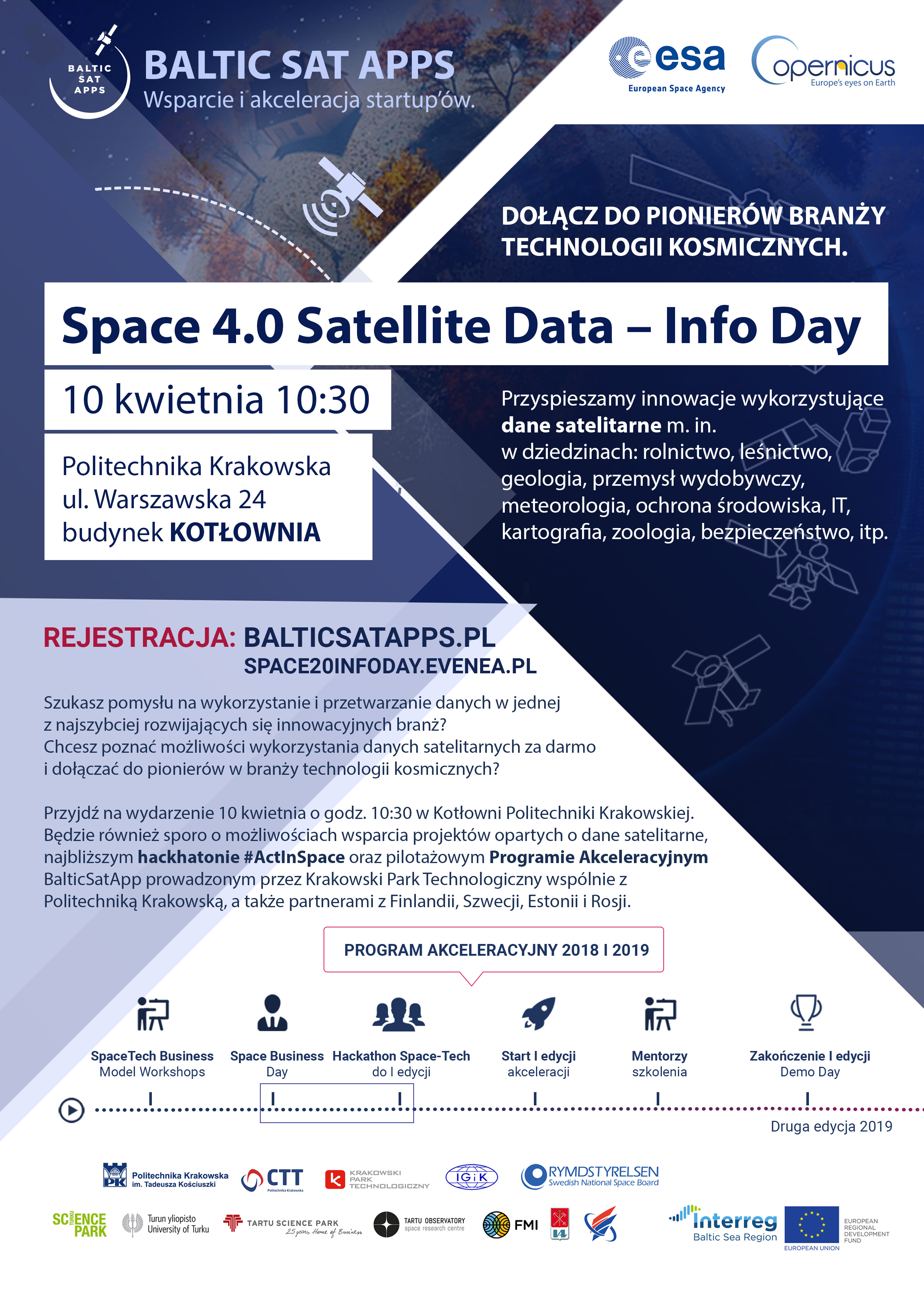 Space 4.0 Satellite Data – InfoDay. Dołącz do pionierów branży kosmicznej
