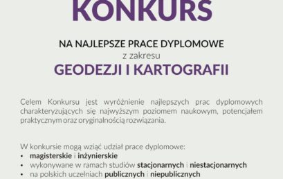 Szanowni Absolwenci kierunku Geodezja i Kartografia