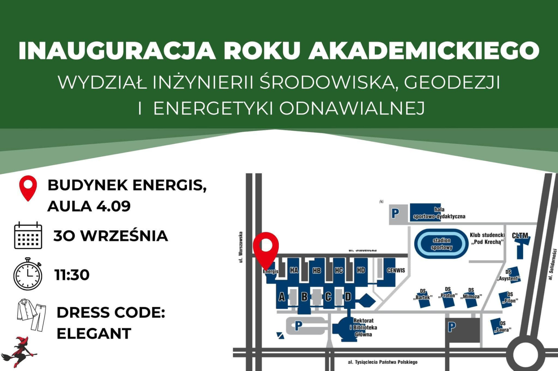 Inauguracja Roku Akademickiego Wydziału Inżynierii Środowiska, Geodezji i Energetyki Odnawialnej.