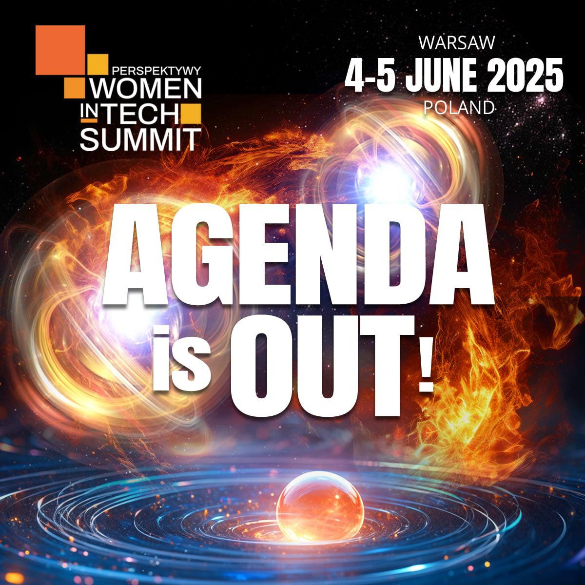 Agenda is out! Women in Tech Summit, Warsaw, 4-5 June 2025.