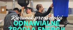 Młodzież pracuje przy urządzeniach wentylacyjnych. Kontekst: kierunek przyszłości - odnawialne źródła energii.