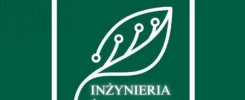 Logo z liściem i napisem "Inżynieria Środowiska". Kontekst: uczelnia lub wydział.