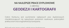 Konkurs na najlepsze prace dyplomowe z geodezji i kartografii.