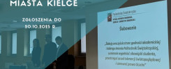 Stypendia Miasta Kielce. Zgłoszenia do 20.10.2025 r. Na ekranie tekst ślubowania.