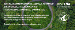 Konkurs Stena Circular Economy Award. Zaproszenie dla studentów do zgłaszania pomysłów.