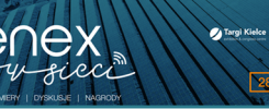 Baner reklamowy wydarzenia ENEX w sieci, organizowanego przez Targi Kielce i GLOBenergia. Data: 28.04.2021.