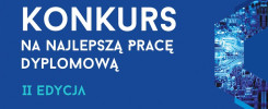 Konkurs na najlepszą pracę dyplomową II edycja. Logotypy Kieleckiego Parku Technologicznego i Politechniki Świętokrzyskiej.